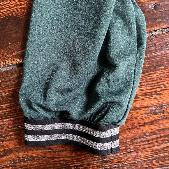 Margot & Clemence green knee length dress size 14 long sleeve heavy lined - Picture 4 of 9